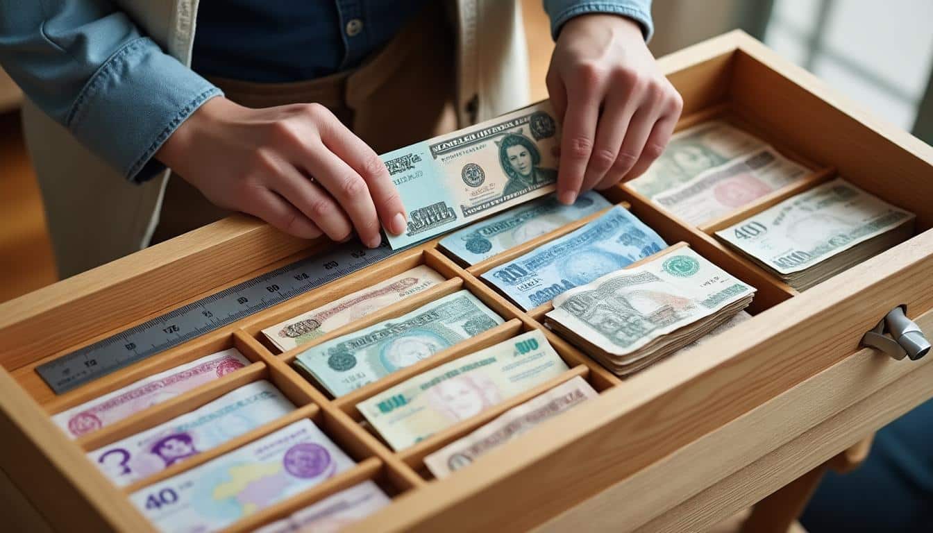 Illustration: Comprendre les dimensions et couleurs des billets pour un rangement adapté