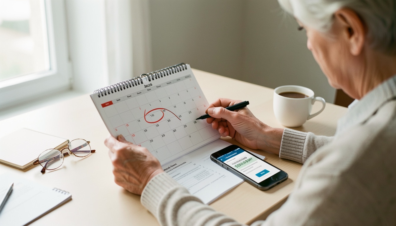 Dates de paiement de la retraite Carsat en 2026